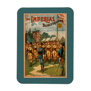 Ímã O jogo fêmea imperial dos soldados de Burlesquers