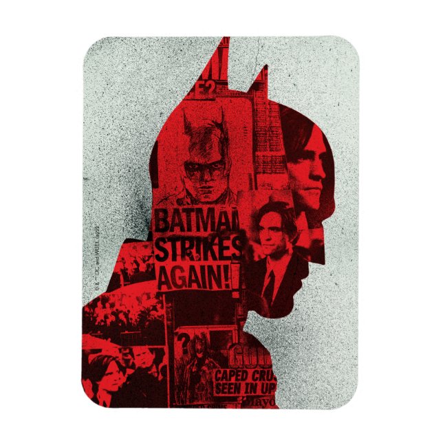 Ímã O jornal Batman Silhouette (Vertical)