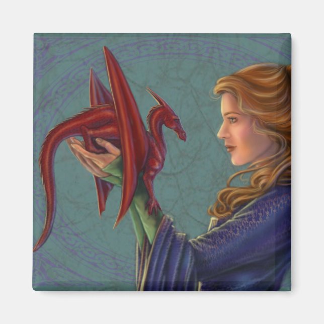 Imã O Jovem Dragão Vermelho (Frente)