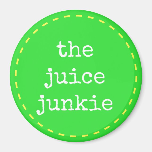 Imã O Juice Junkie - Imagem do Logotipo (Frente)