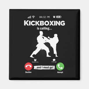 Imã O Kickboxing Está Chamando Artes Marciais Retro Ho