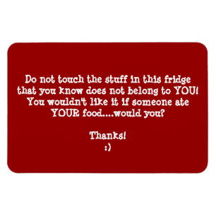 Ímã O ladrão da comida do refrigerador