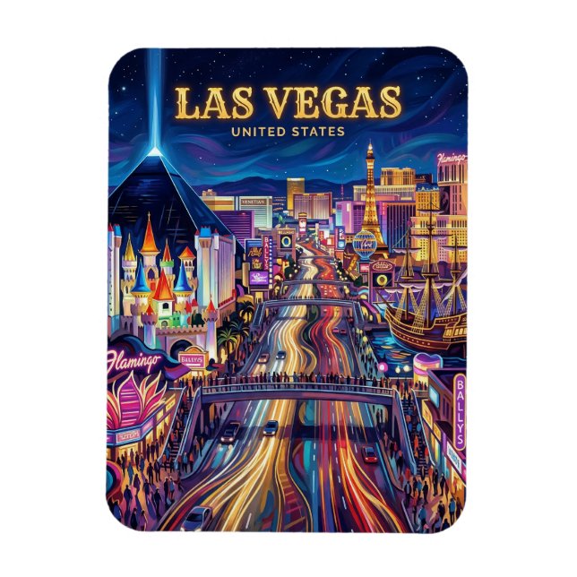 Ímã O Las Vegas Strip Nevada (Vertical)