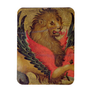 Ímã O leão de St Mark (óleo no painel)