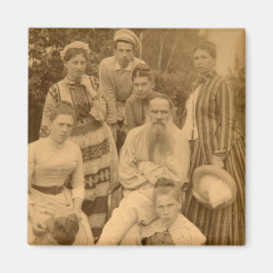 Imã O Léon Tolstói autor com sua família