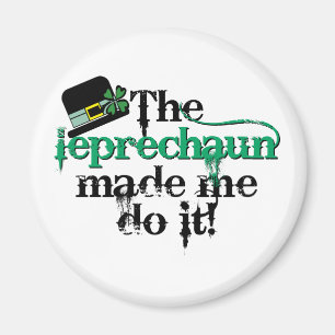 Imã O leprechaun fez-me fazê-lo (o chapéu)