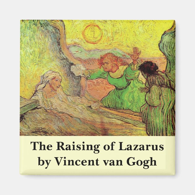 Imã O Levantamento de Lázaro por Vincent van Gogh (Frente)