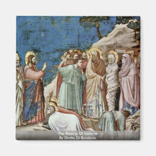 Imã O levantamento de Lazarus por Giotto Di Bondone