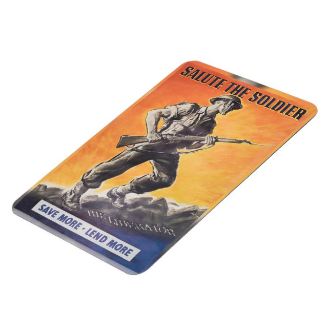 Ímã O Libertador. Retirada do poster de guerra britâni (Left Side)