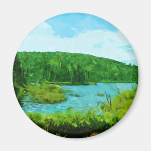 Imã O limite molha o abstrato de Minnesota da área da