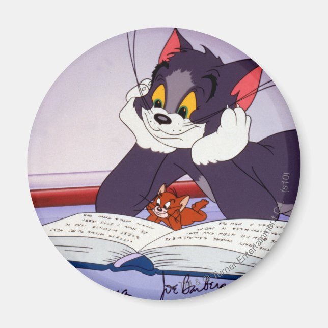 Imã O Livro De Leitura De Tom E Jerry Foi Autografado (Frente)