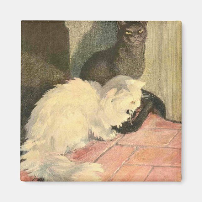 Imã O Livro do Gato: Snowball e Ebony (Frente)