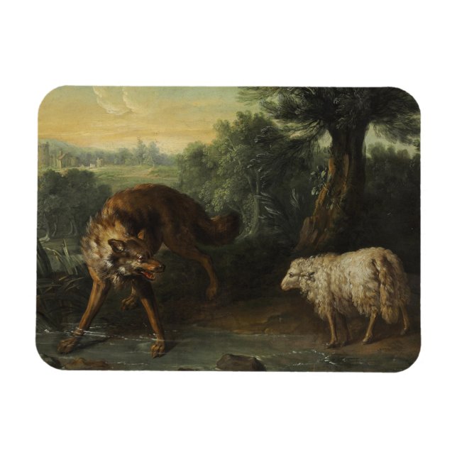 Ímã O Lobo e o Lamb (Horizontal)