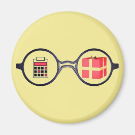 Imã "O logotipo do contador dotado"