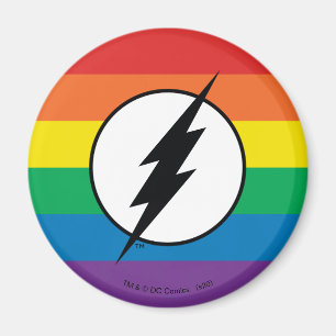 Imã O logotipo Flash Rainbow
