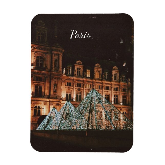 Ímã O Louvre, Paris, França (Vertical)
