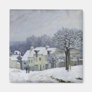 Imã O lugar du Chenil no Margoso-le-Roi, neve, 1876