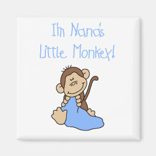 Imã O macaco pequeno de Nana - camiseta e presentes