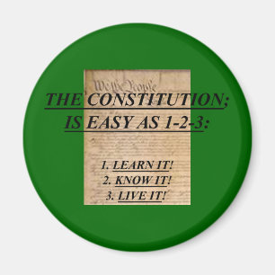 Imã O Magnet Com A Constituição É Fácil Como 1-2-3: