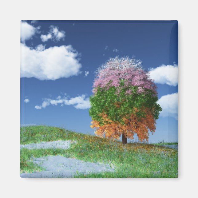 Imã O Magnet da Árvore da Estação (Frente)