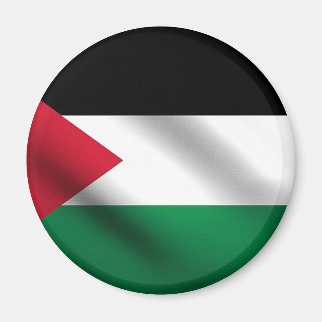 Imã O Magnet da Bandeira Palestiniana (Frente)
