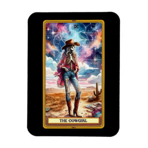 Ímã O Magnet Do Cartão Tarot Da Cowgirl