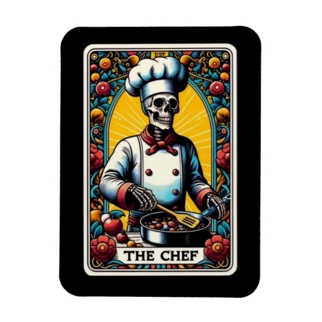Ímã O Magnet do Cartão Tarot do Chef (Vertical)