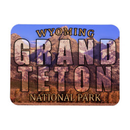 Ímã O Magnet do Parque Nacional Grand Teton de Wyoming