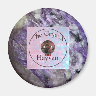 Imã O Magneta Crystal Hayvan com Imagem Charoite