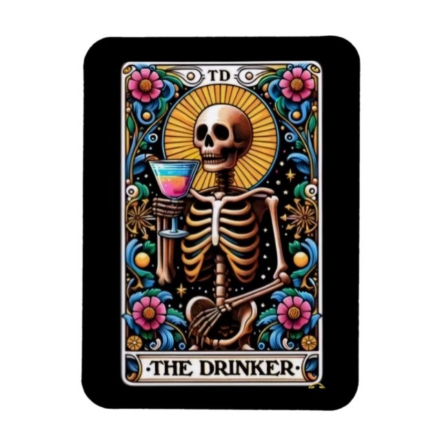 Ímã O Magnete do Cartão Tarot do Drinker (Vertical)