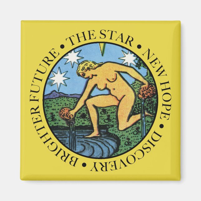 Imã O Magnete Estrela com Texto (Frente)