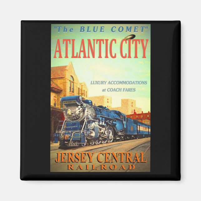 Imã O Magneto azul do comboio com cometa (Frente)