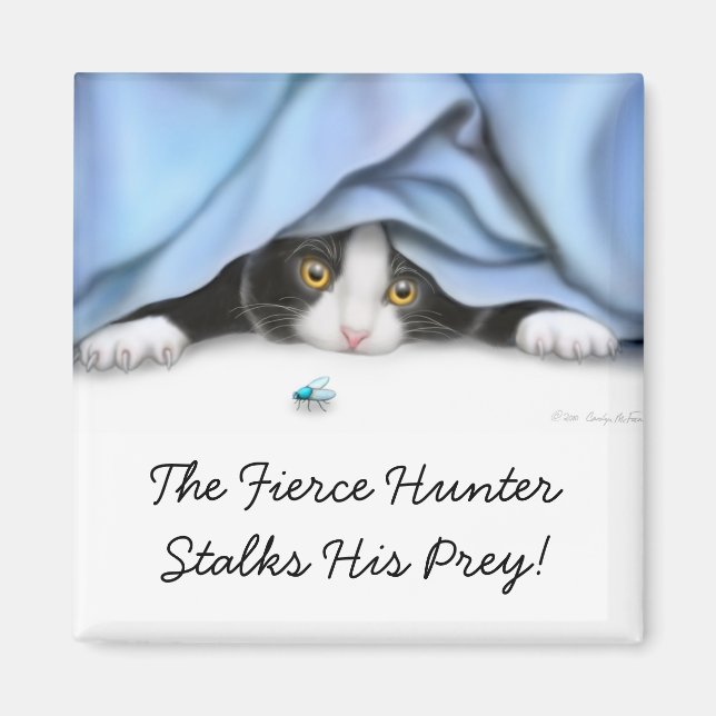 Imã O Magneto do gato caçador de moscas (Frente)