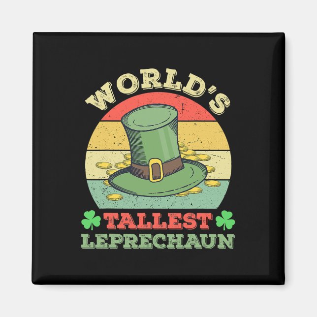 Imã O Maior Leprechaun Irlandês Engraçado St Patricks (Frente)