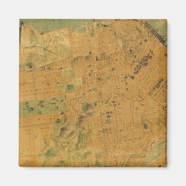 Imã O Mapa Chevalier de São Francisco (Frente)