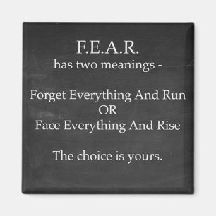 Imã O medo tem o ímã de dois significados