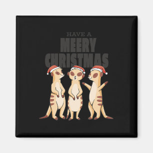 Imã O Meerkat Da Família Xmas Engraçada Tem Um Ch Meee