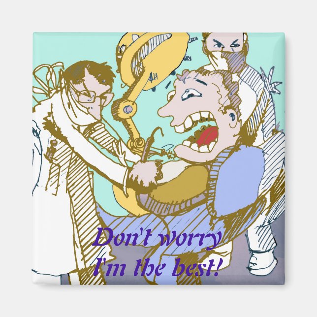 Imã O melhor dentista Magnet (Frente)