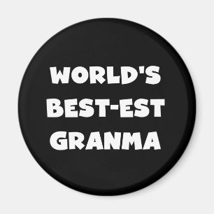 Imã O melhor granma preto e branco do mundo