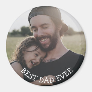Imã O melhor ímã nunca personalizado da foto do pai