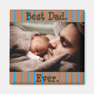 Imã O melhor ímã nunca personalizado da foto do pai