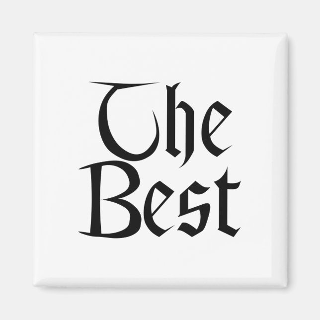 Imã O melhor ímã quadrado branco (Frente)