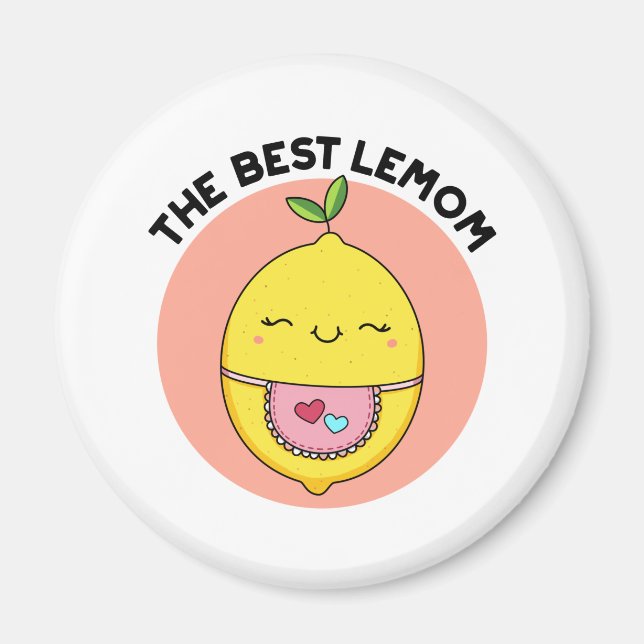Imã O melhor Lemom Funny Lemon Pun (Frente)