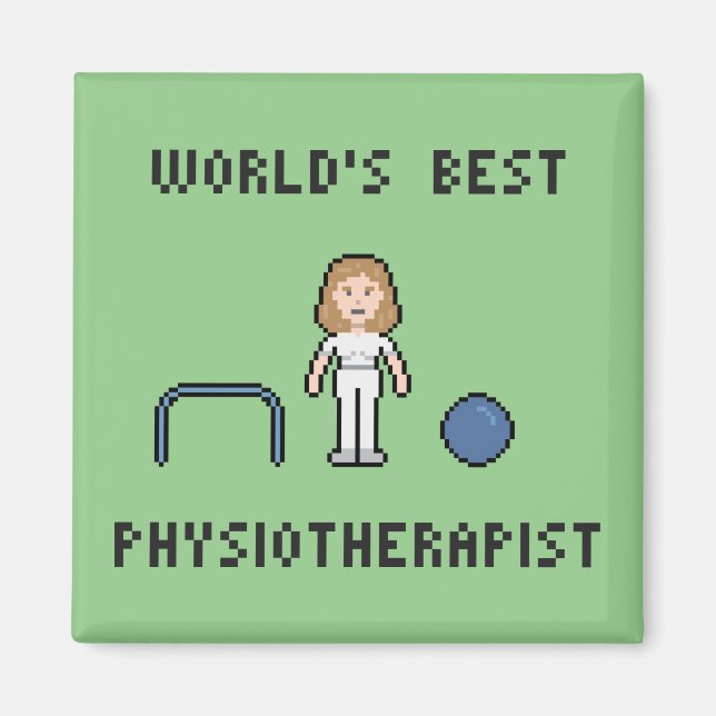 Imã O melhor magnata fisioterapeuta do mundo de 8 bits (Frente)