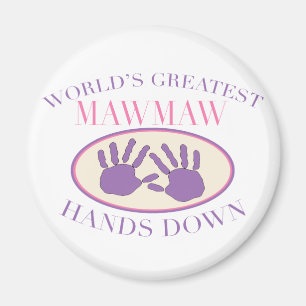 Imã O melhor MawMaw entrega para baixo o t-shirt