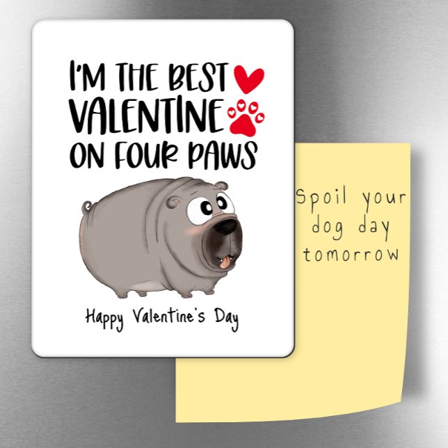 Ímã O melhor Namorados em quatro penhores (Criador carregado)