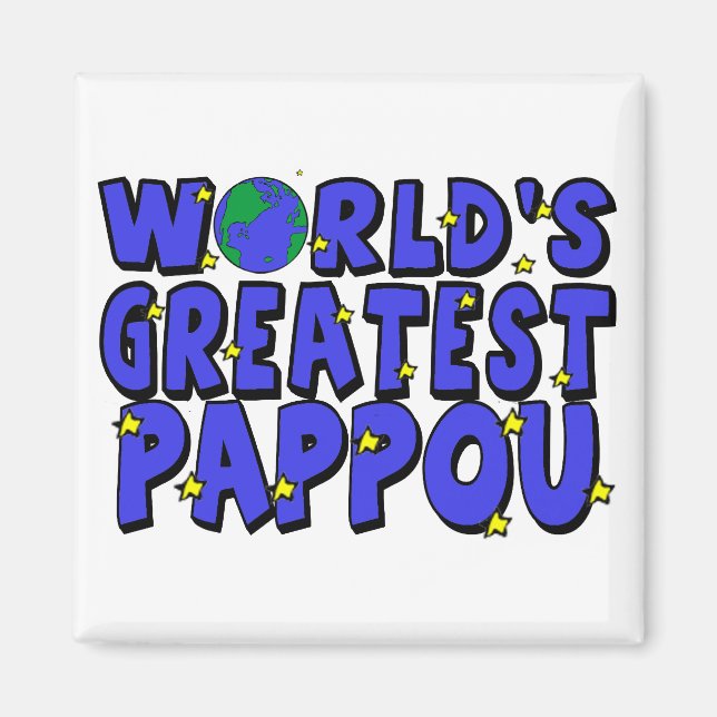Imã O Melhor Pappou do Mundo (Frente)