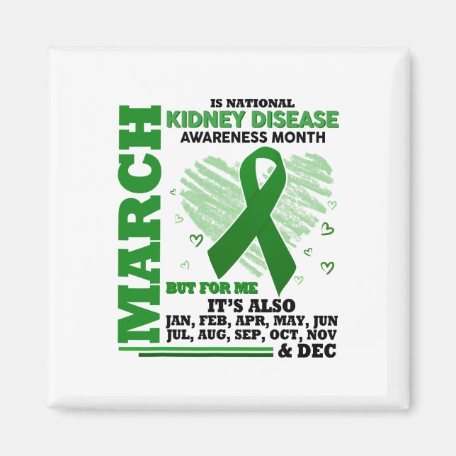 Imã O Mês Nacional De Sensibilização Para A Doença Ren (Frente)