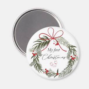 Imã O meu primeiro Natal com a coroa de Natal