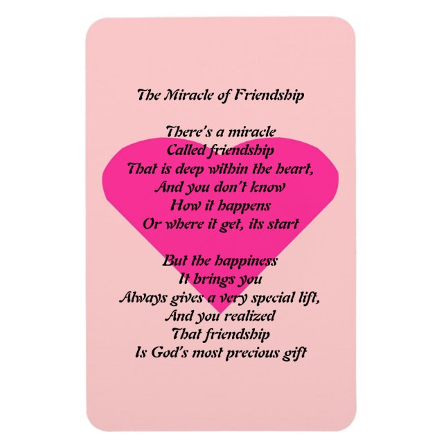 Ímã O Milagre da Amizade Magnet (Vertical)